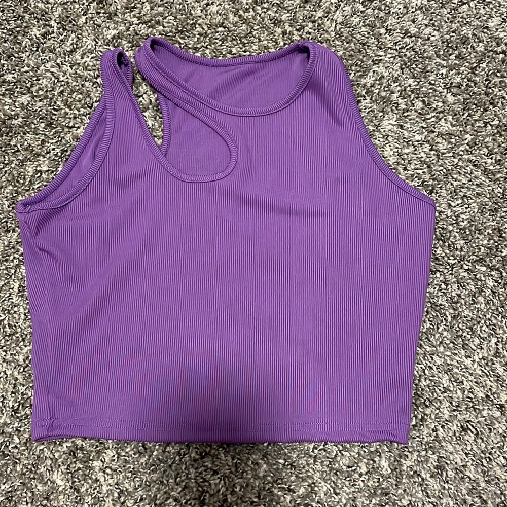 Shein crop top size large purple